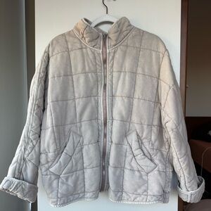 Free People Dusty Rose Quilted Jacket
